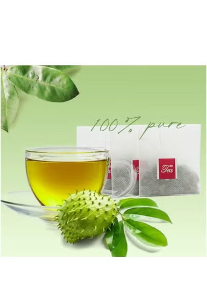 بريميم 2 حزمة من شاي أوراق Soursop Graviola النقي 100٪ ، القشري - ذات جودة عالية ، ورقة نقية 100٪ ، 1.5 جم * 20 كيس شاي *2 - Image 3